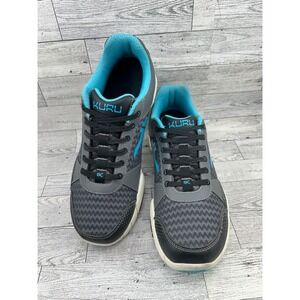 Kuru‎ Womens Athletic Shoes Sneakers Gray Blue Lace Up Comfort Size 10 Medium